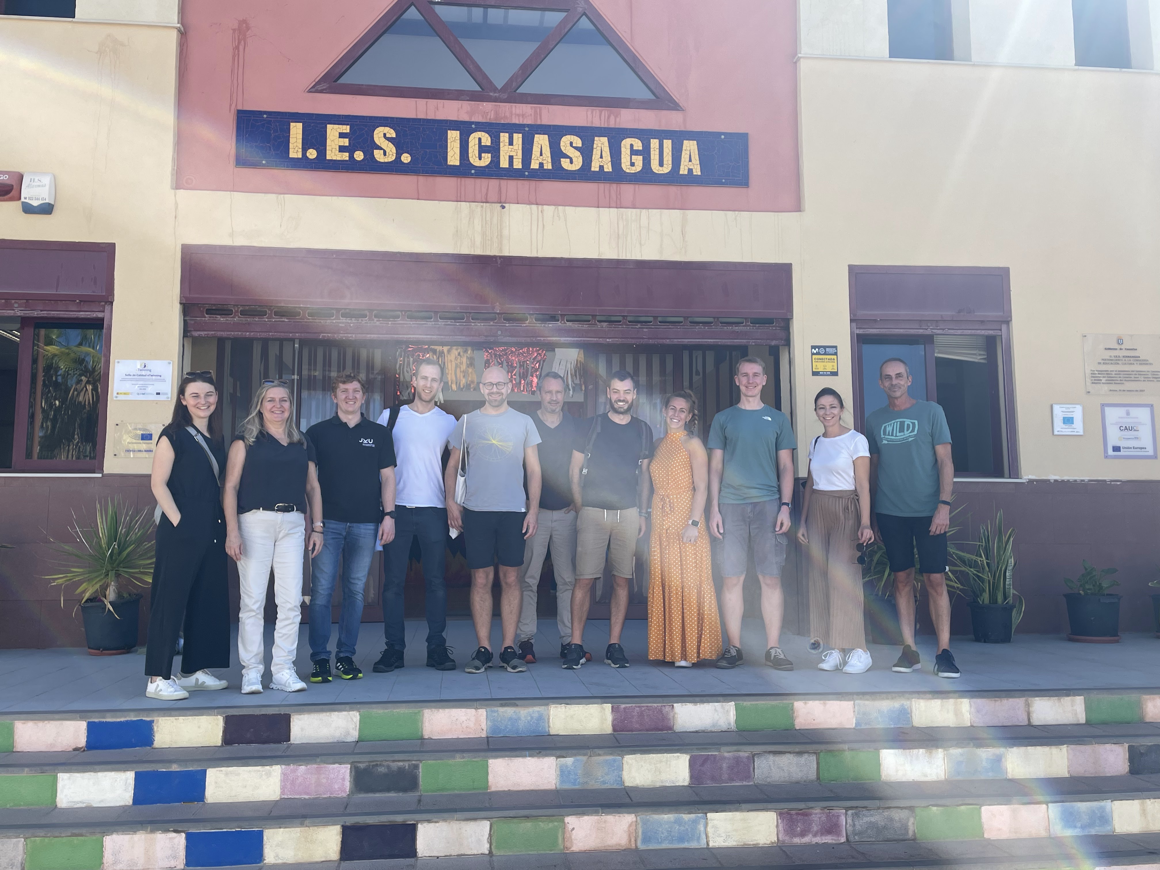 Besuch einer spanischen Schule und Astronomieseminar in Teneriffa