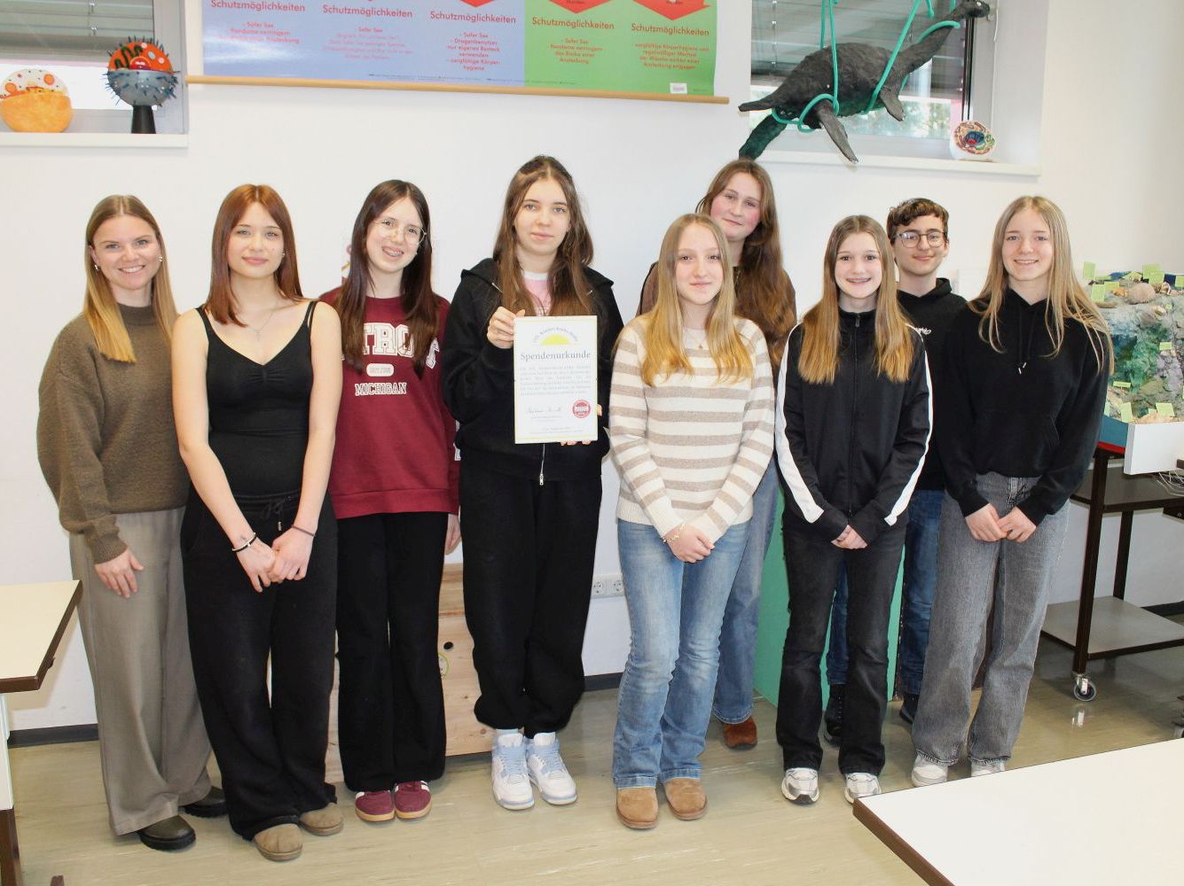 5. Klassen spenden an die Kinder-Krebs-Hilfe