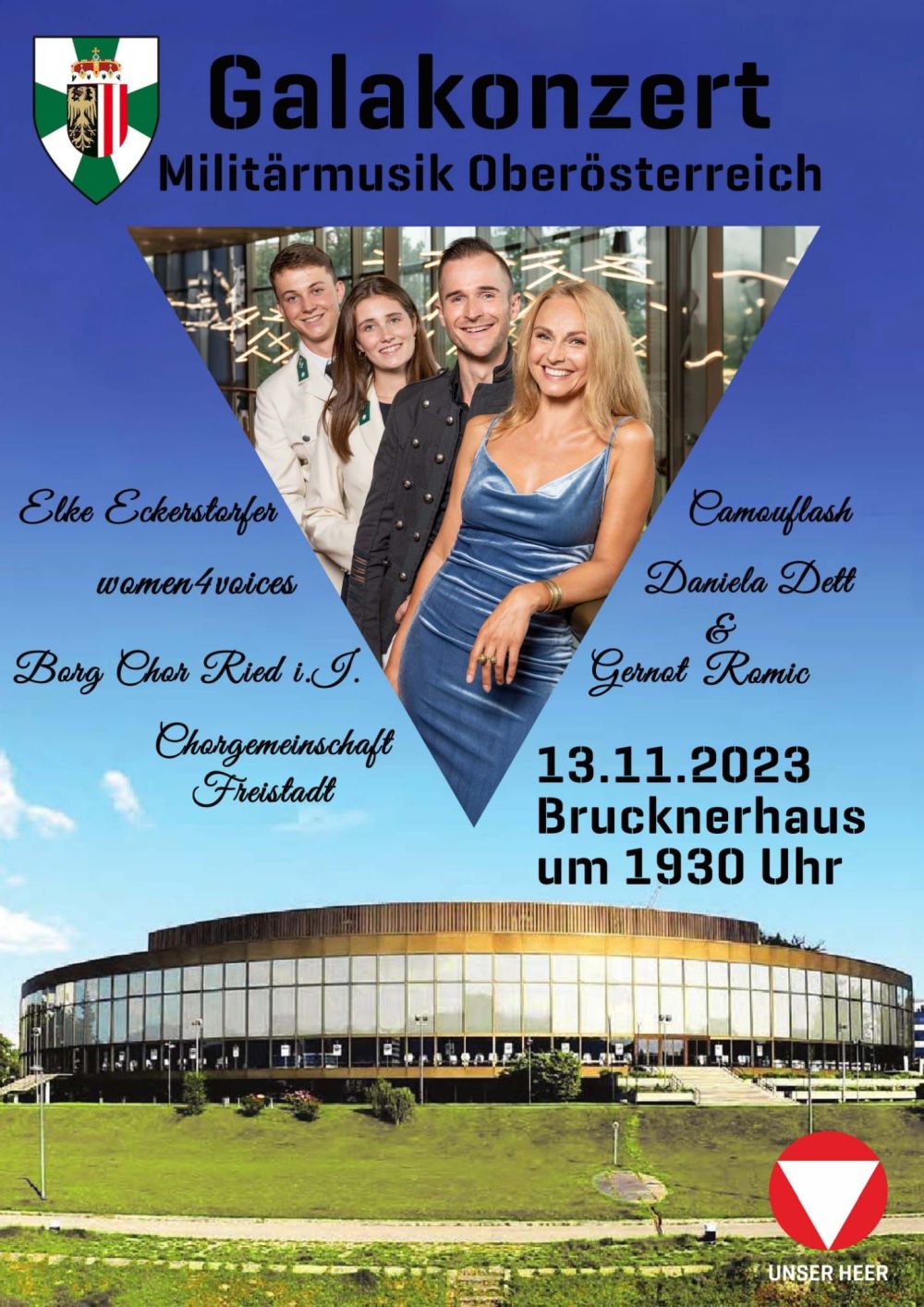 BORG Chor beim Galakonzert im Brucknerhaus